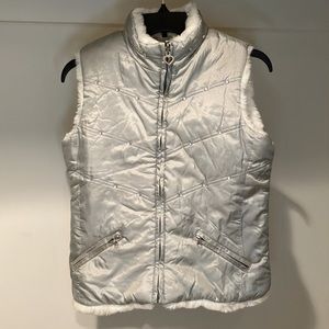 Children’s Place Puffer Vest Fur Lined XL